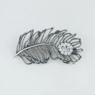 Срiбна брошка з фіанітом (арт. 50036)