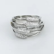 Серебряное кольцо с фианитом (арт. 510278б)