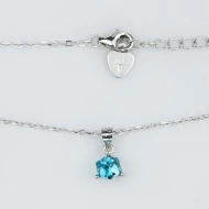 Серебряное колье с стеклом (арт. 9560383г)