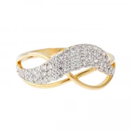 Золотое Кольцо с фианитом (арт. 417175)