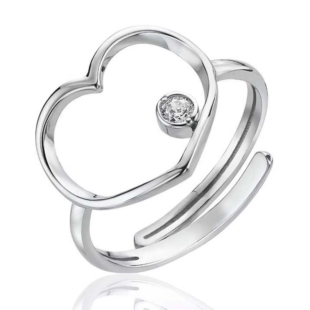 Серебряное кольцо с фианитом (арт. 81699б)
