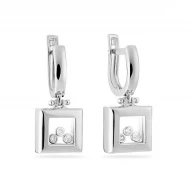 Золотые Серьги с куб.окс.циркония (арт. 101058б)