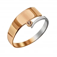 Золотое кольцо с фианитом (арт. 350093)