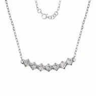 Срiбне кольє з куб. окс. цирконію (арт. 89018)