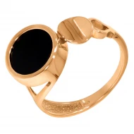 Золотое кольцо с агатом (арт. 369617)