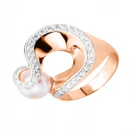 Золота Каблучка з фіанітом (арт. 320789)