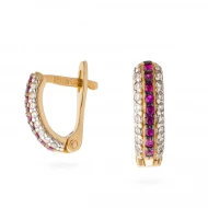 Золотi Сережки з куб. окс. цирконію (арт. 110317к)