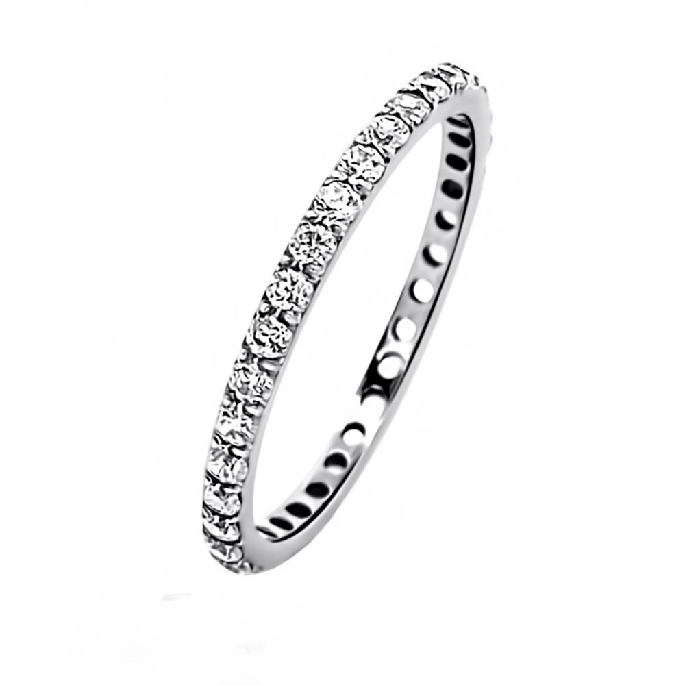 Срiбна Каблучка з фіанітом (арт. 3957)