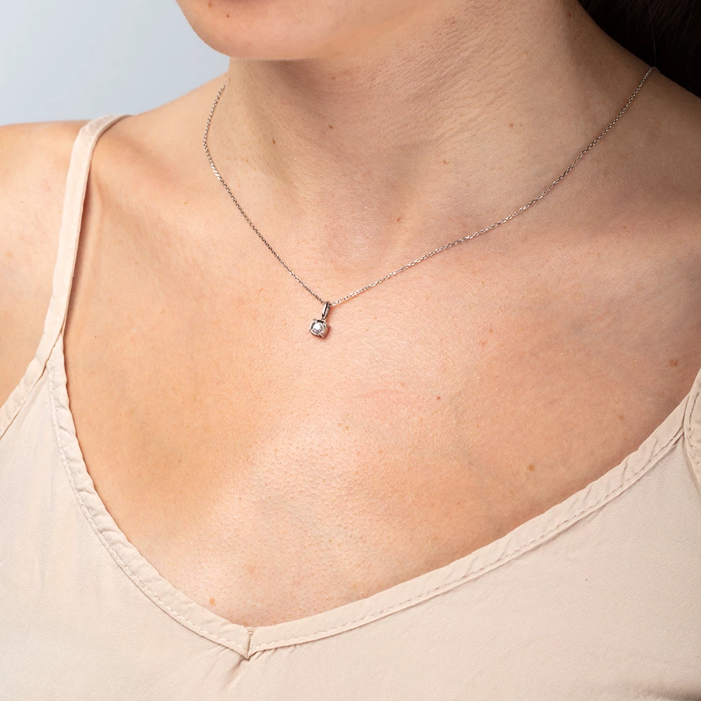 Золоте кольє з діамантами (арт. 7104827202)