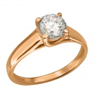 Золотое кольцо с фианитом (арт. 320598)