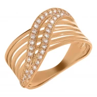 Золотое кольцо с фианитом (арт. 380131)