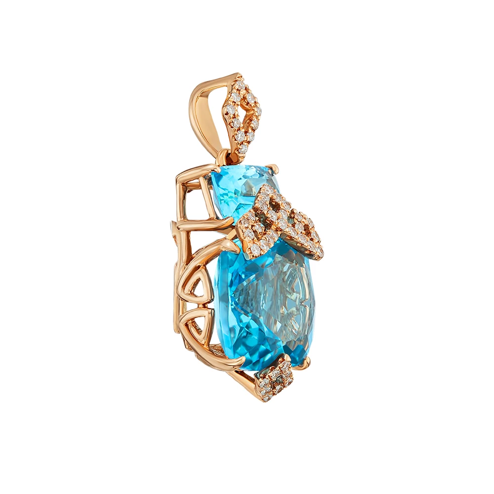 Золотая подвеска с бриллиантами (арт. RG-32155-12.200-895)