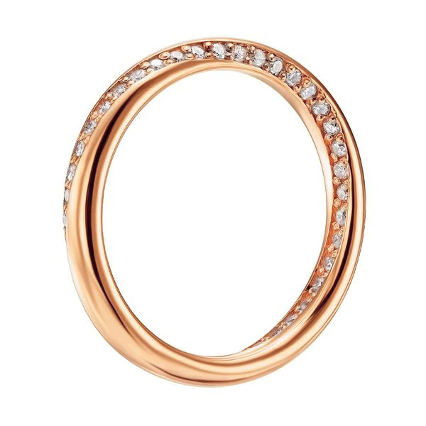 Обручальное кольцо с бриллиантом 0,278ct из красного золота 585°, арт. 145429 (арт. 145429)