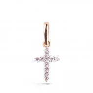 Золотий хрестик з діамантами (арт. 3107851)
