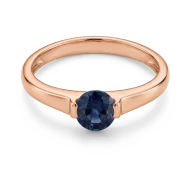 Золота Каблучка з топазом london blue (арт. 29Б)