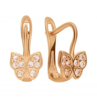 Золотi Сережки з фіанітом (арт. 383125)