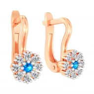 Золотi Сережки з куб. окс. цирконію (арт. 114203г)