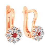 Золотi Сережки з куб. окс. цирконію (арт. 114203к)