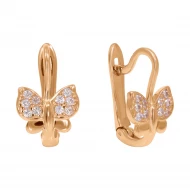Золотi Сережки з куб. окс. цирконію (арт. 2108251101)