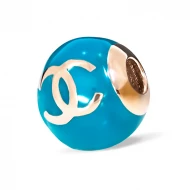 Золотая бусина (Шарм) с эмалью (арт. 560133)