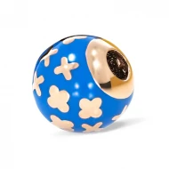 Золотая бусина (Шарм) с эмалью (арт. 560131)