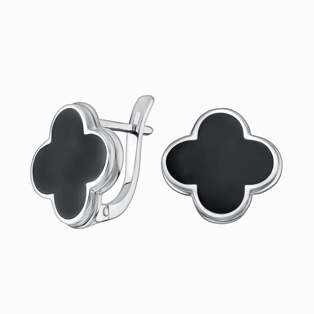 Срiбнi Сережки з емаллю (арт. 1-0930.0.2)