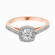 Золотое кольцо с бриллиантами (арт. КДк7069)