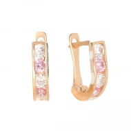 Золотi Сережки з фіанітом (арт. 380080р)