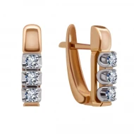 Золотi сережки з діамантами (арт. 206247)