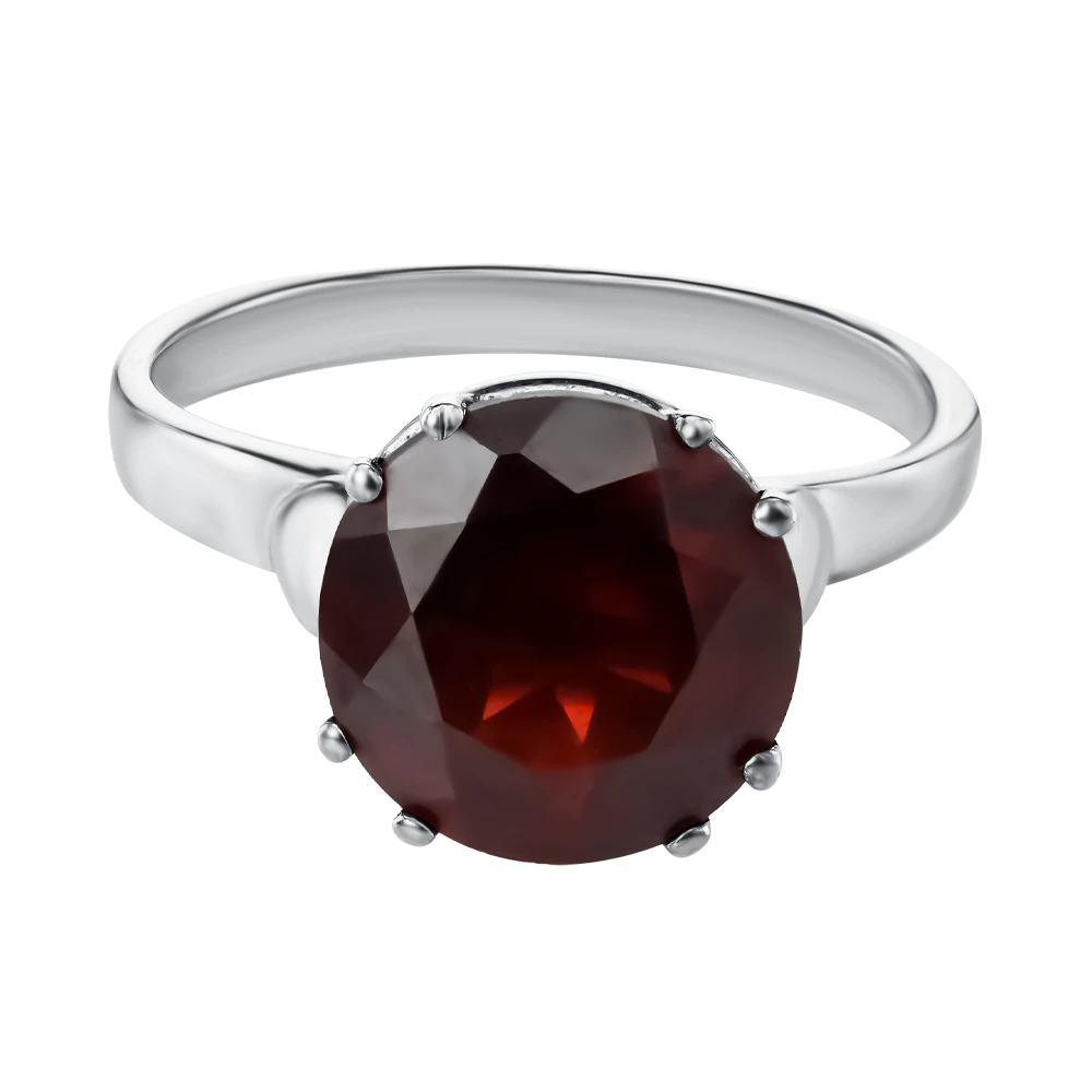 Серебряное Кольцо с гранатом (арт. 4-VRACA00638-Гр)