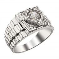 Серебряное кольцо с фианитом (арт. 330426С)