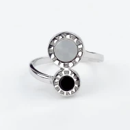 Серебряное кольцо с перламутром (арт. 9510190чб)