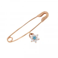 Золота шпилька з куб. окс. цирконію (арт. 280067г)