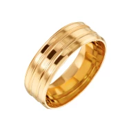Золотое обручальное кольцо с алмазной гранью (арт. ОКЗ9058)
