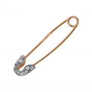 Золота шпилька з куб. окс. цирконію (арт. 280036)