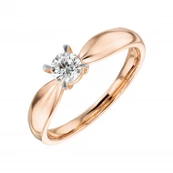 Золотое кольцо с бриллиантом (арт. К598)