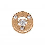 Золотая Подвеска с фианитом (арт. 558104)