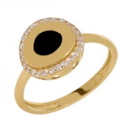 Золотое кольцо с эмалью (арт. 430260*)