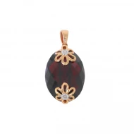 Золота підвіска з діамантами з гранатом (арт. 119723-11.200-548)