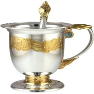 Серебряная кружка чайно-кофейная (арт. 2.8.0023)