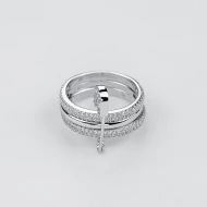 Серебряное кольцо с фианитом (арт. 2835.1)