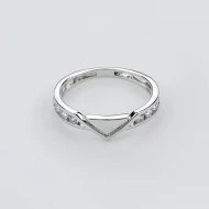 Серебряное кольцо с фианитом (арт. 2703.1)