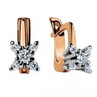 Золотi сережки з діамантами (арт. 210357)
