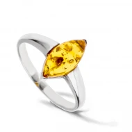 Серебряное Кольцо с янтарем (арт. 030/2к)