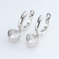 Срiбнi сережки-підвіски з куб. окс. цирконію (арт. 11 3 2663)