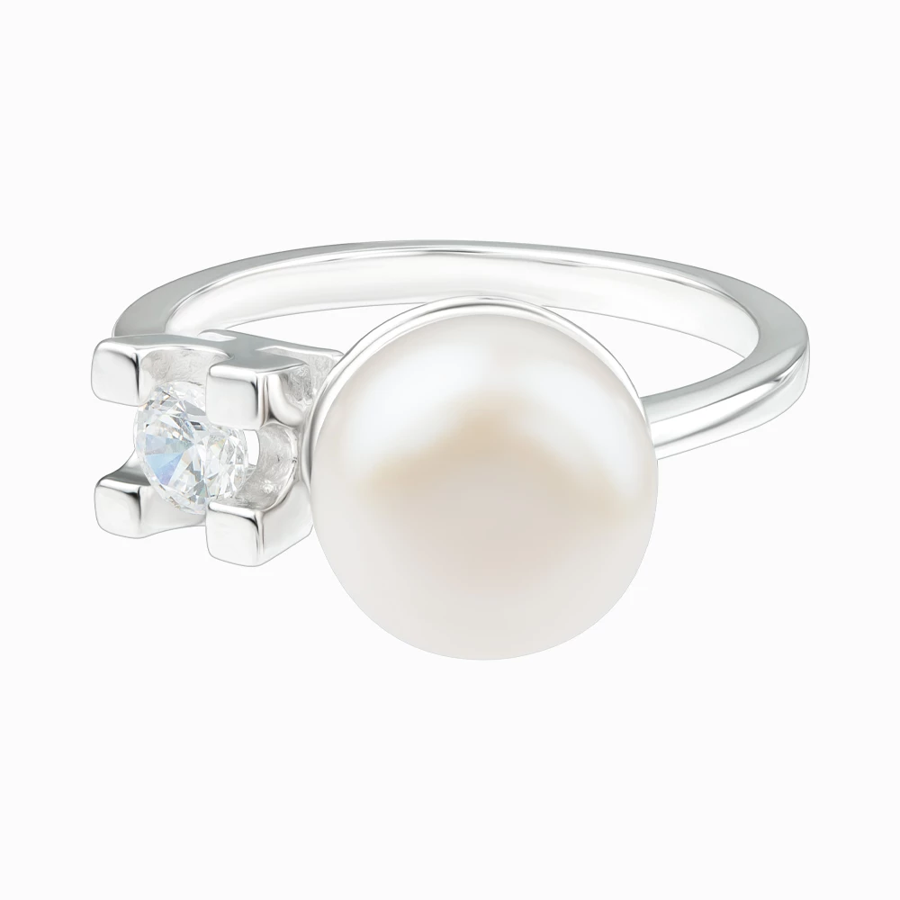 Серебряное Кольцо с жемчугом (арт. 15 3 2426)