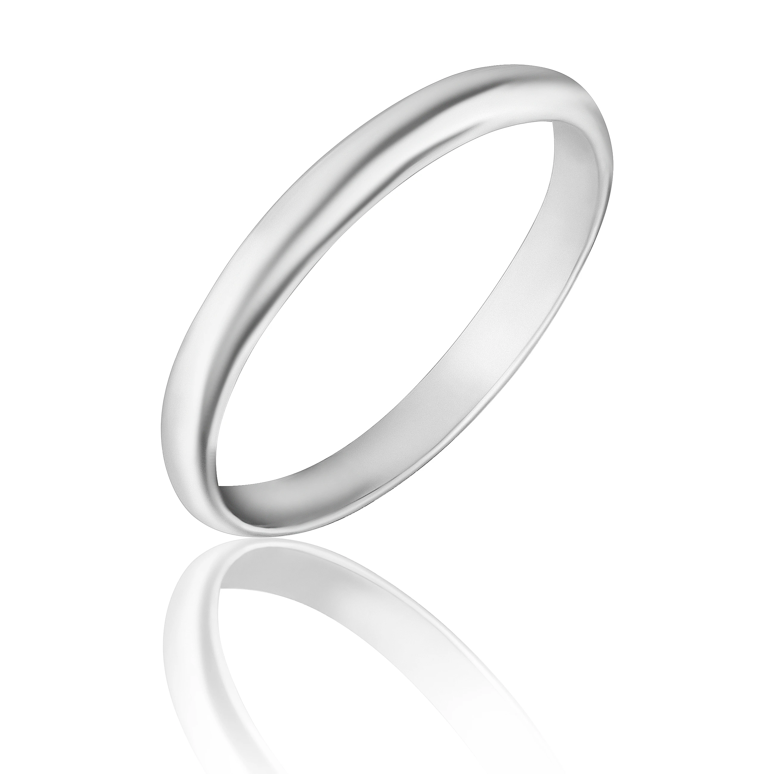 Серебряное обручальное кольцо классическое (арт. 910041)