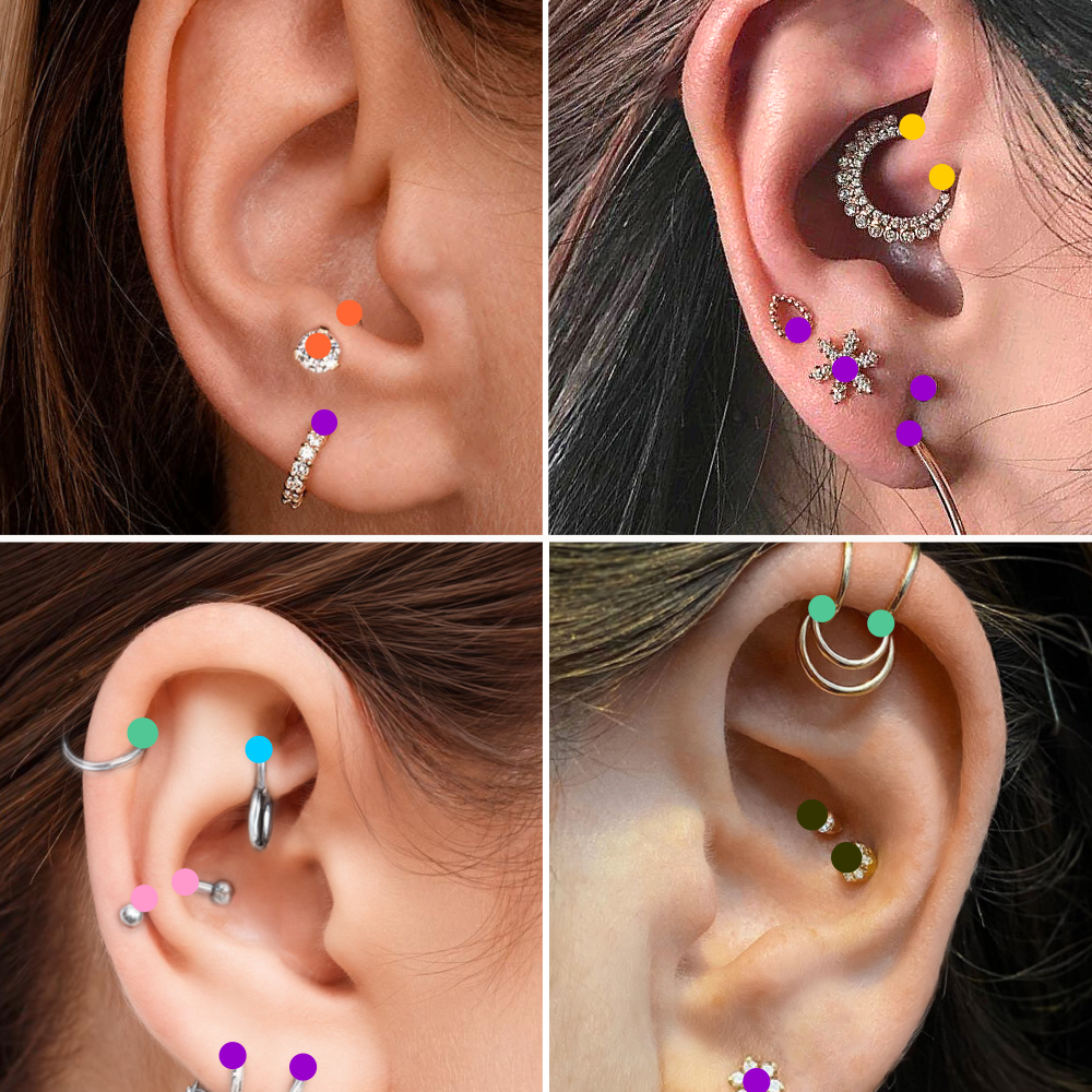 пірсинг на вусі