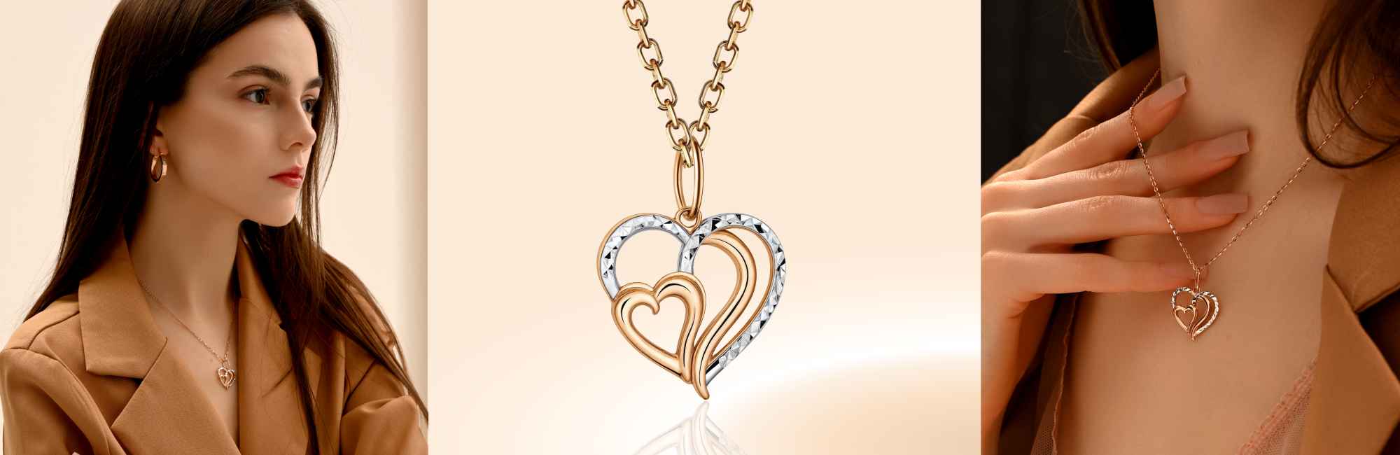 кулон в виде сердечка