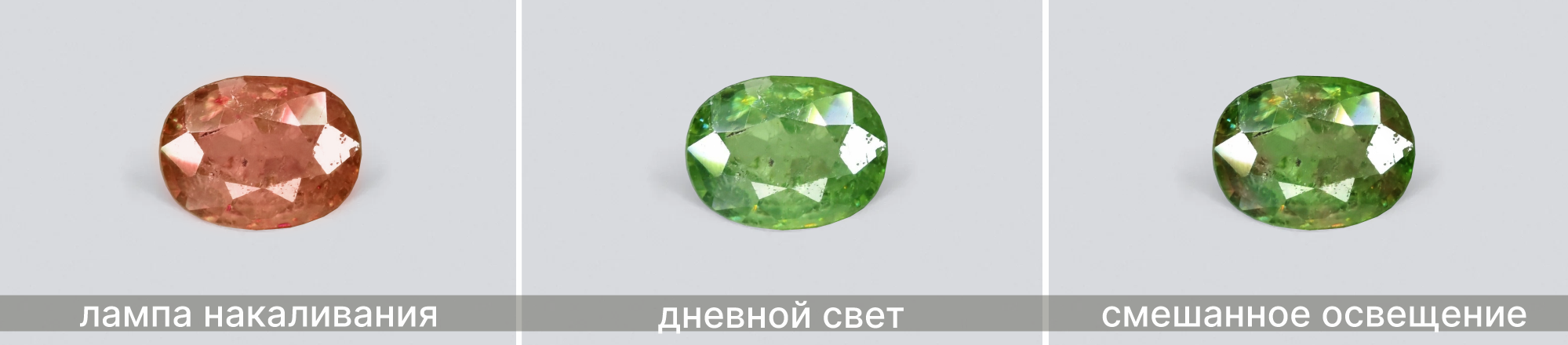 камень меняющий цвет от освещения